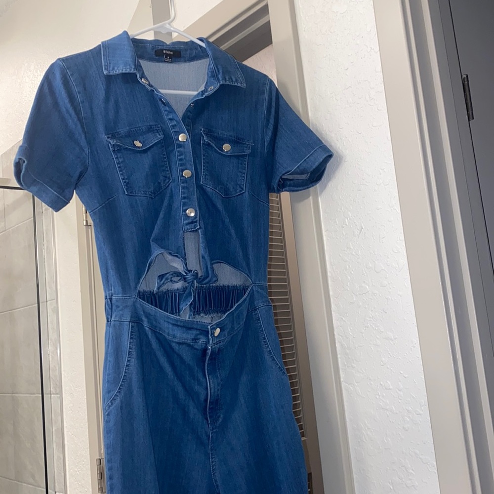 This is the brand name after Blāshe , it’s denim blue , size small